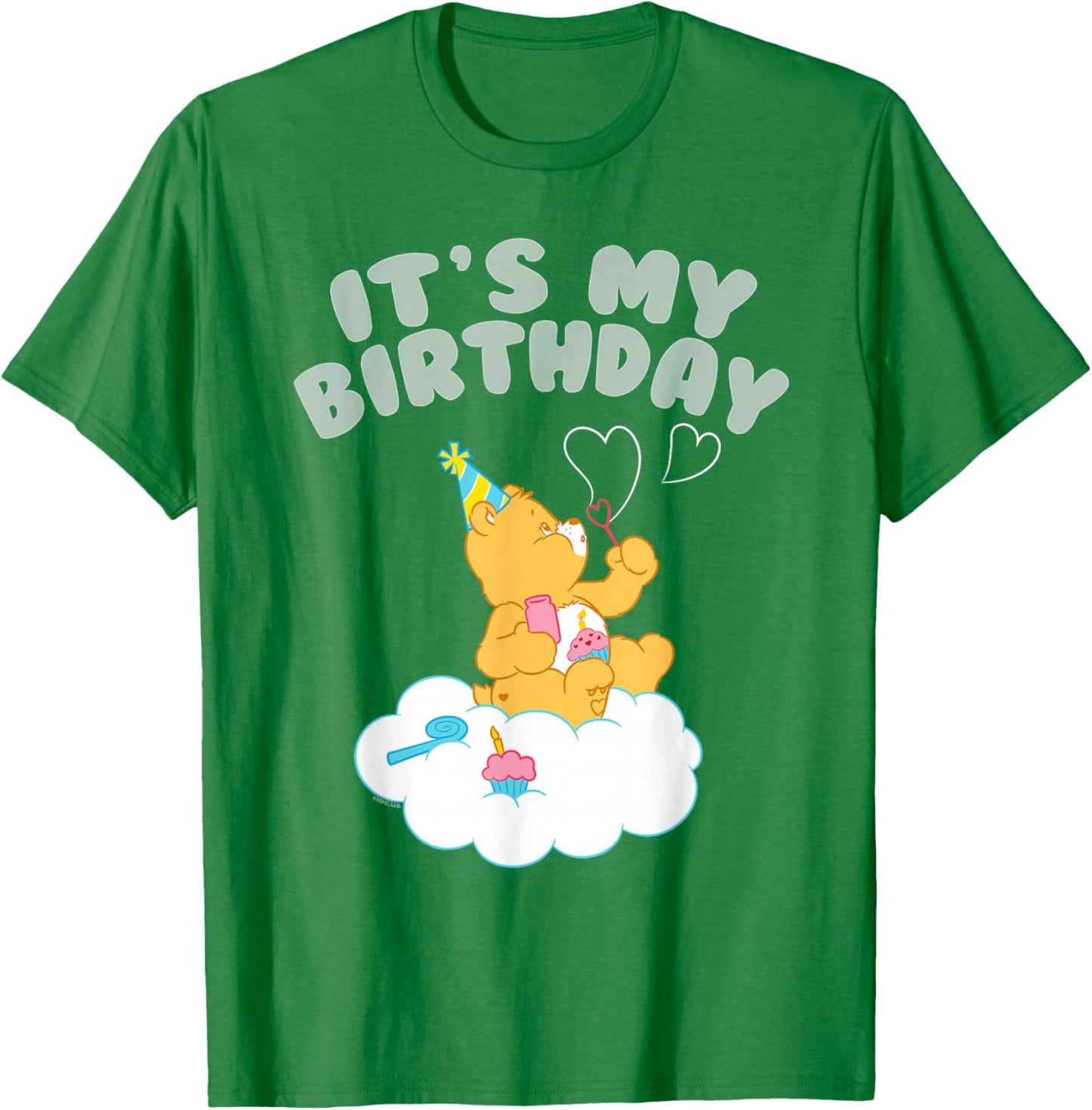 Care Bears It's My Birthday with Birthday Bear T-Shirt - T-Shirt | Irish Green