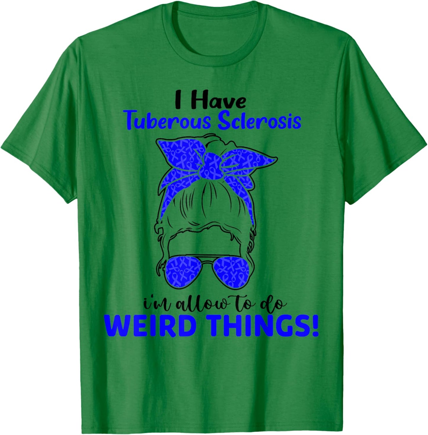 Tuberous Sclerosis Complex TSC Awareness Cute Ribbon T-Shirt - T-Shirt | Irish Green