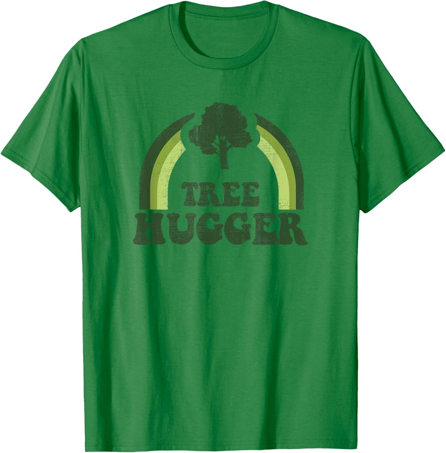 Tree Hugger Vintage Retro Nature Environmental Earth Day T-Shirt - T-Shirt | Irish Green