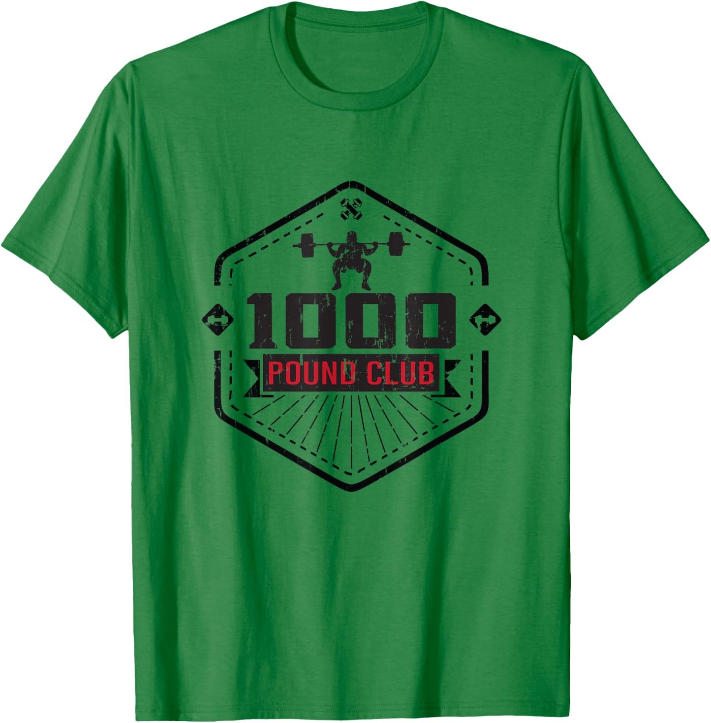 1000 Pound Club - Weightlifting Weights Gym T-Shirt - T-Shirt | Irish Green