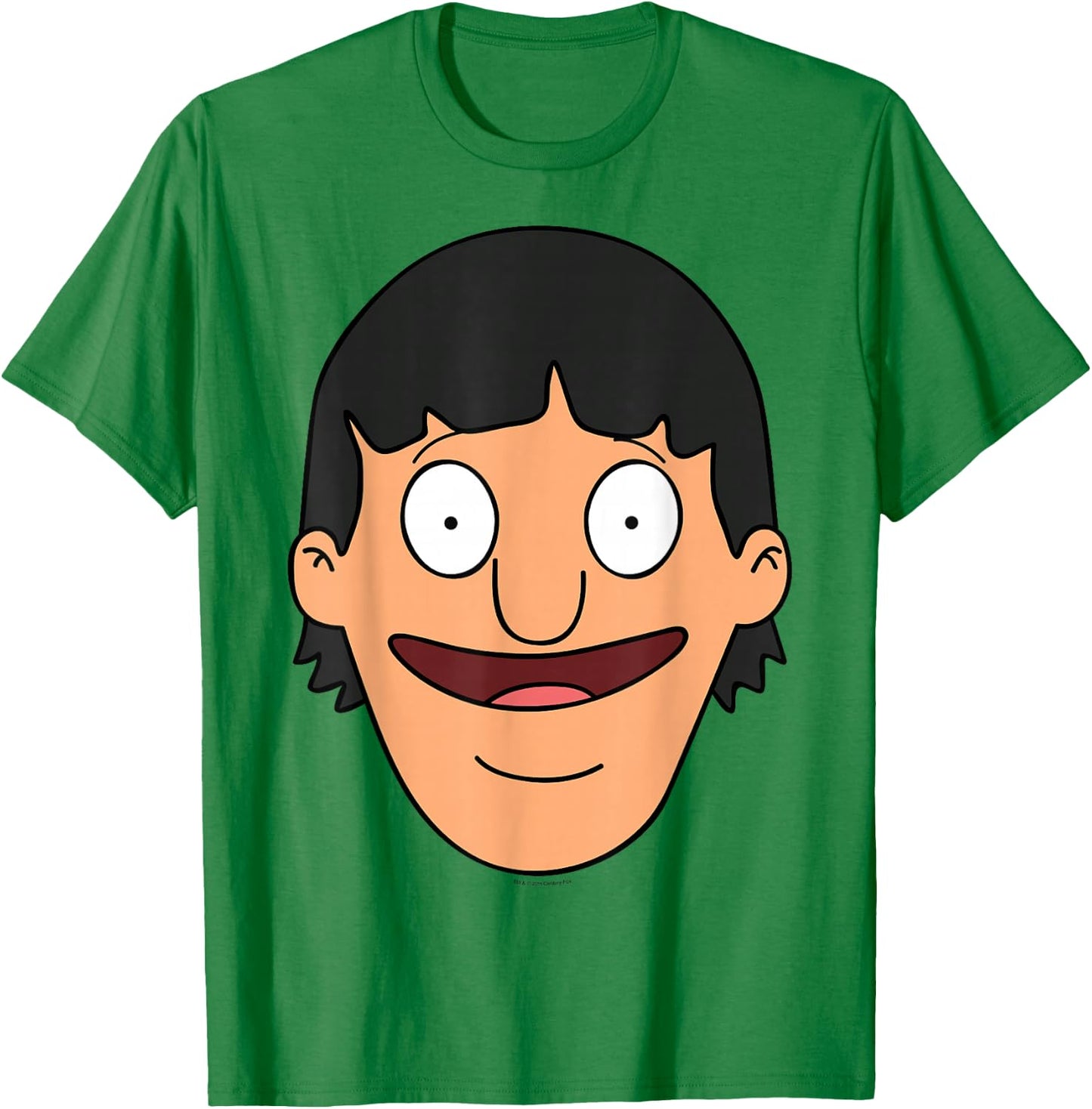 Bob's Burgers Gene Big Face T-Shirt - T-Shirt | Irish Green