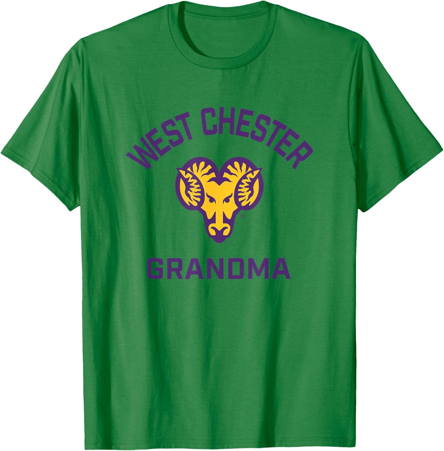 West Chester University Golden Rams Arched Grandma T-Shirt - T-Shirt | Irish Green