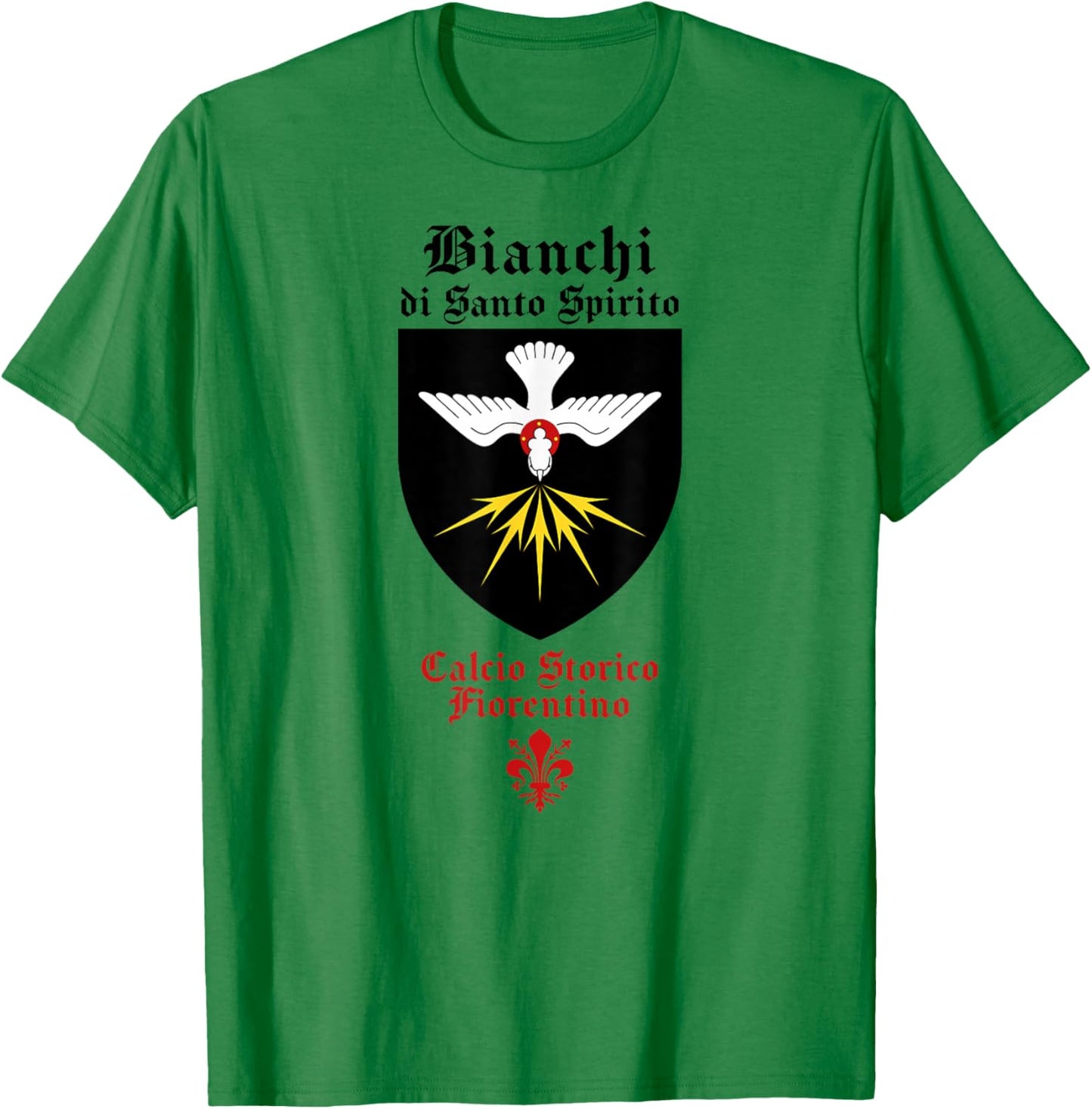 Calcio storico fiorentino Bianchi Florentine football fútbol T-Shirt - T-Shirt | Irish Green