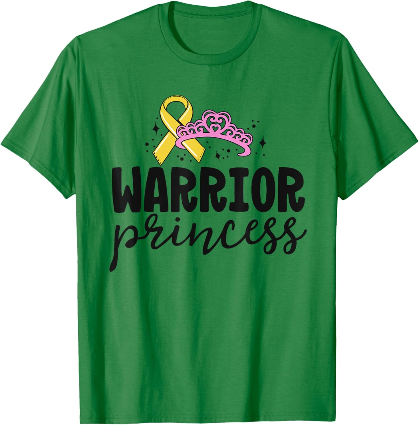 Childhood Cancer Shirts For Kids Boy Girl Warrior Princess T-Shirt - T-Shirt | Irish Green