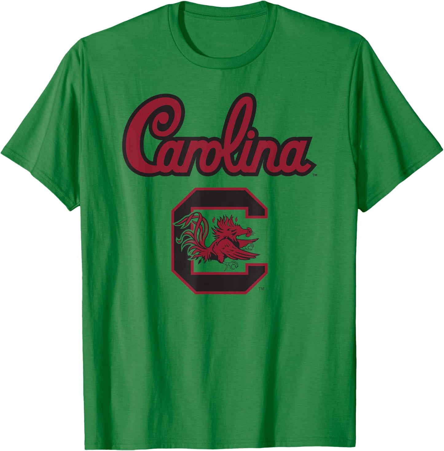 South Carolina Gamecocks Classic White Officially Licensed T-Shirt - T-Shirt | Irish Green