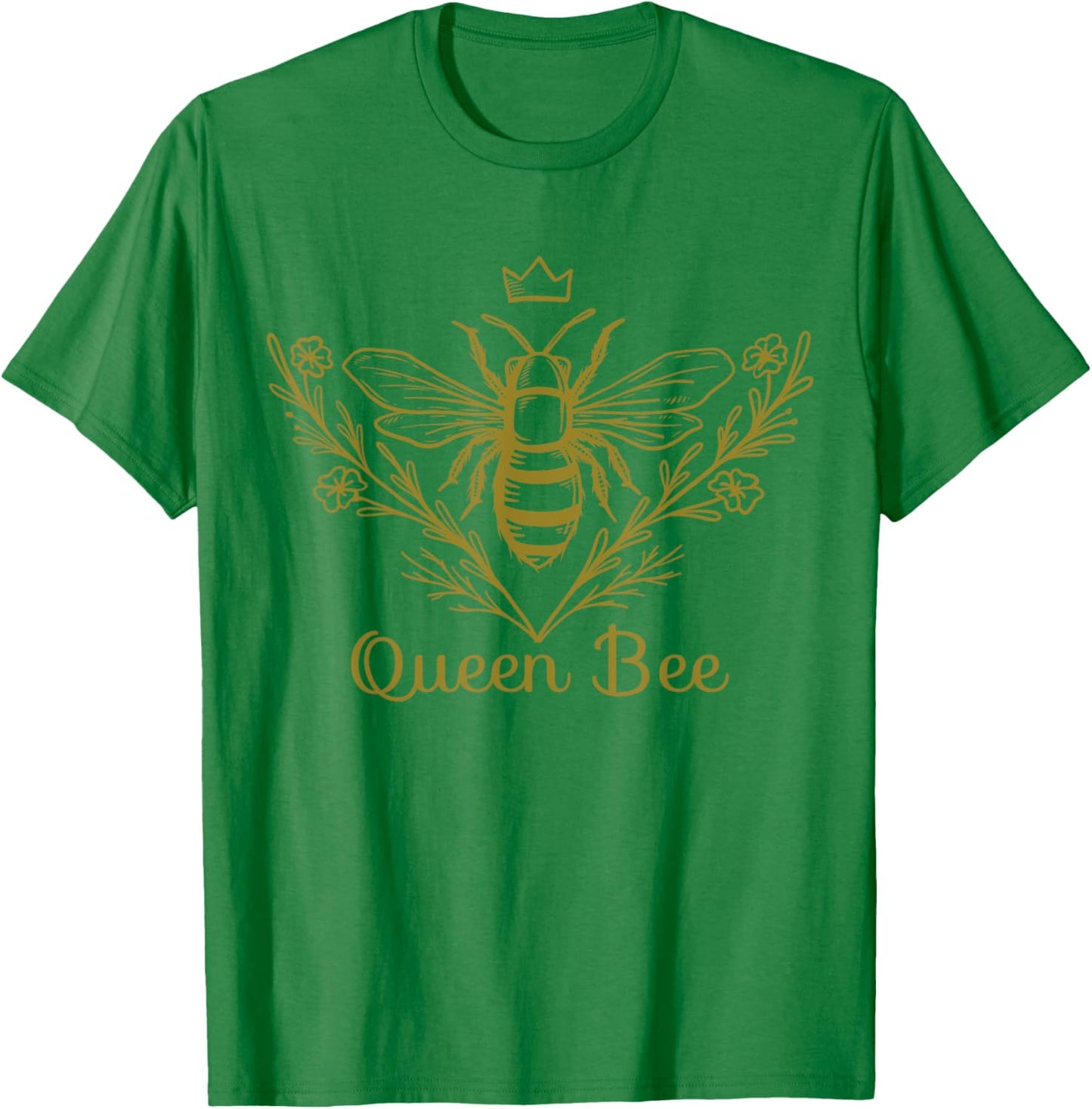 Queen Bee Honey Bee Keeper Outfit Beekeeping T-Shirt - T-Shirt | Irish Green