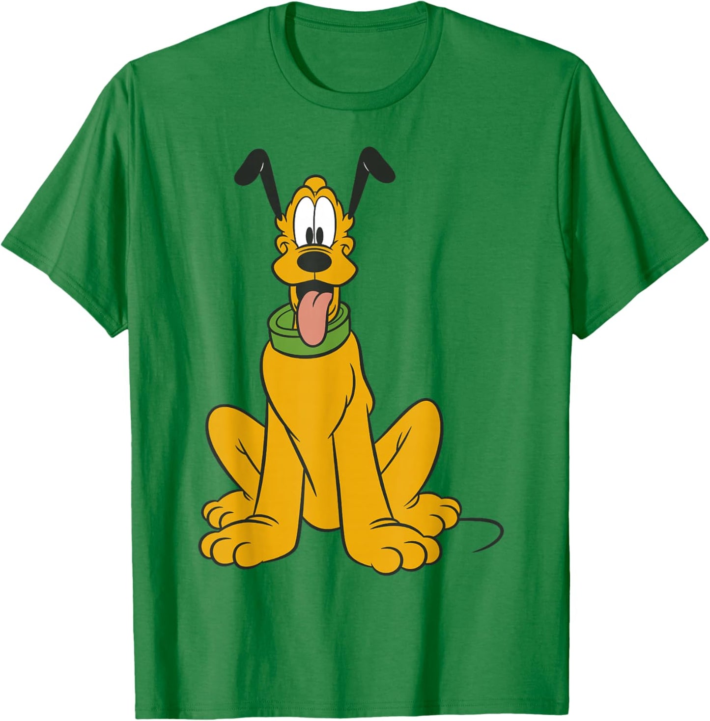 Disney Mickey Mouse Pluto The Dog Portrait T-Shirt - T-Shirt | Irish Green