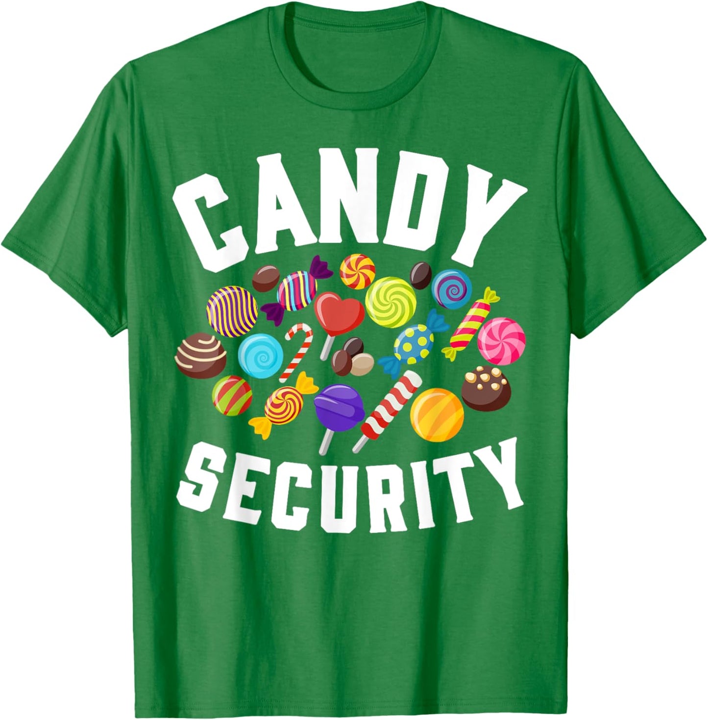 Candy Security Funny Parents Halloween Party Costume T-Shirt - T-Shirt | Irish Green