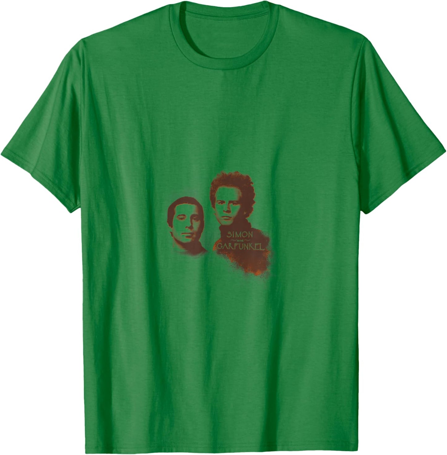 Simon & Garfunkel - Faces T-Shirt - T-Shirt | Irish Green