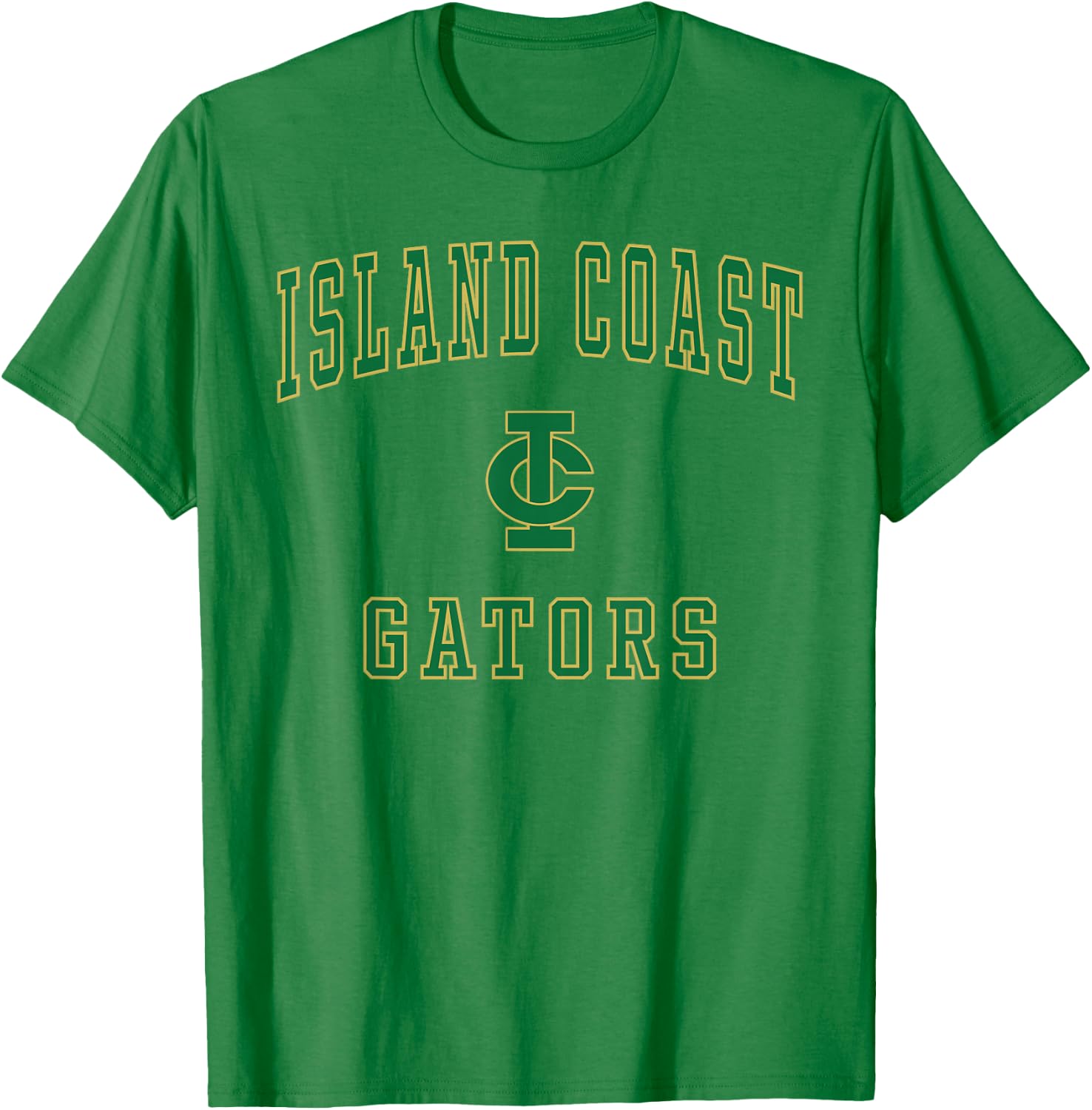 Island Coast High School Gators T-Shirt - T-Shirt | Irish Green