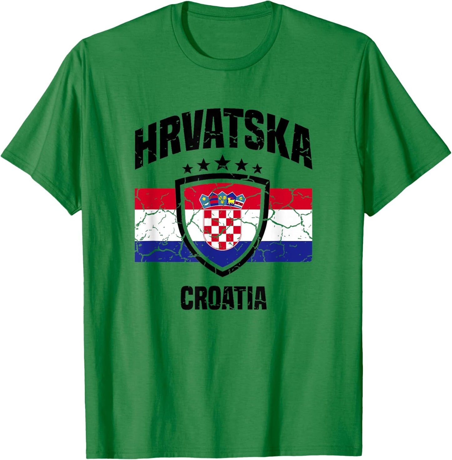Hrvatska Croatia Croatian T-Shirt - T-Shirt | Irish Green