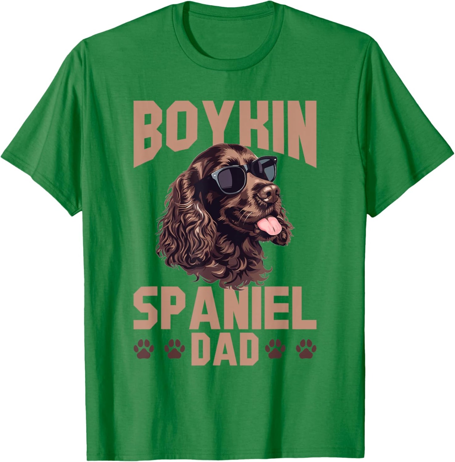 Boykin Spaniel Dog Breed Boykin Spaniel Dad T-Shirt - T-Shirt | Irish Green