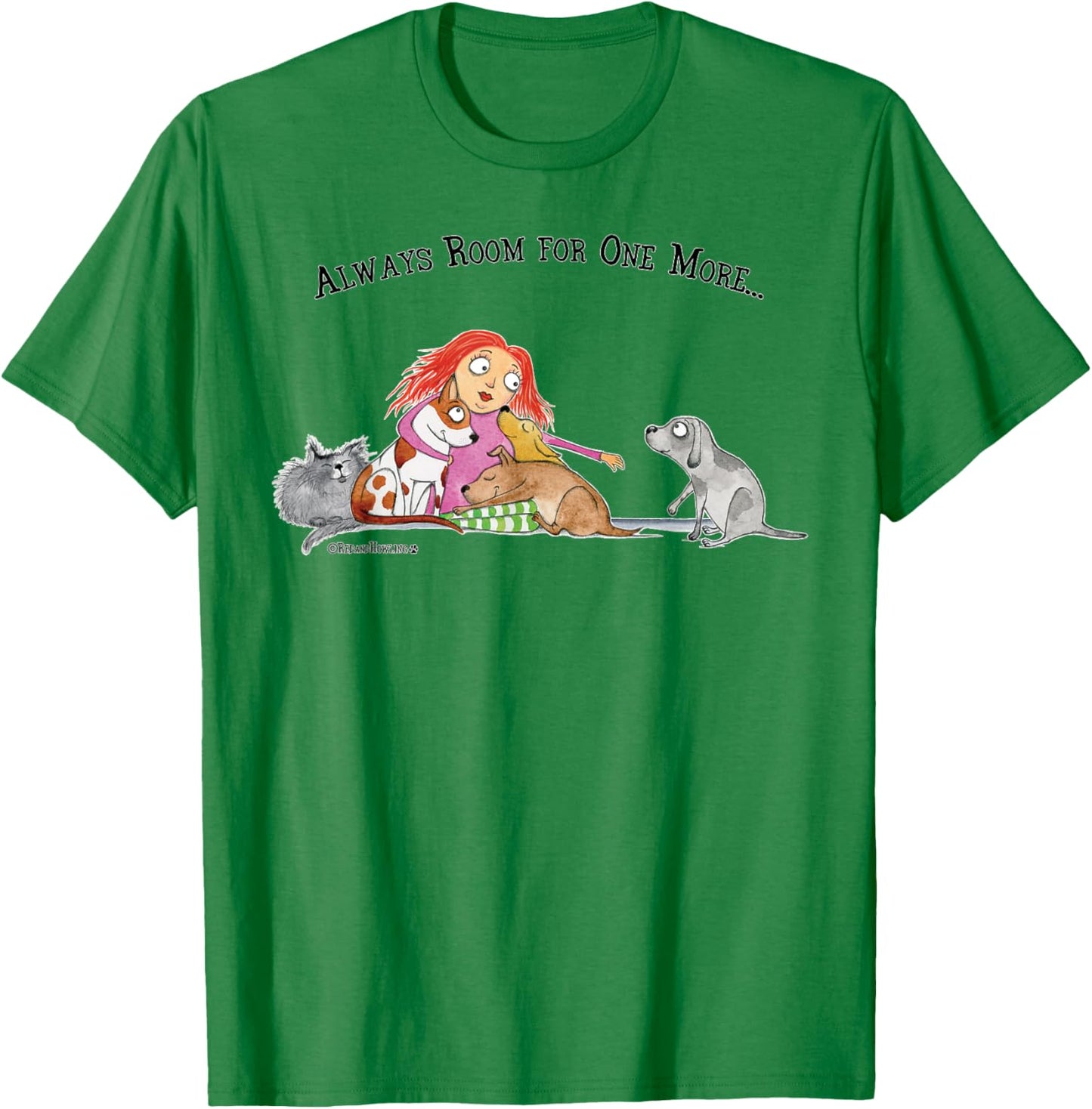 Red and Howling Always Room For One More T-Shirt - T-Shirt | Irish Green