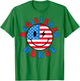 Registered Nurse 4th of July 2024 American Flag RN Nurse T-Shirt - T-Shirt | Irish Green