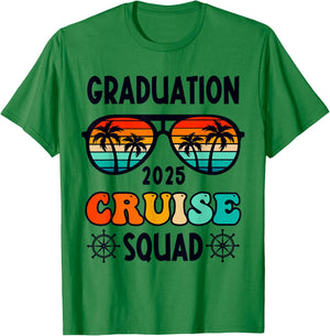 Graduation Cruise Trip Class Of 2025 Senior Summer Vacation Men Women Kids T-Shirt - T-Shirt | Irish Green