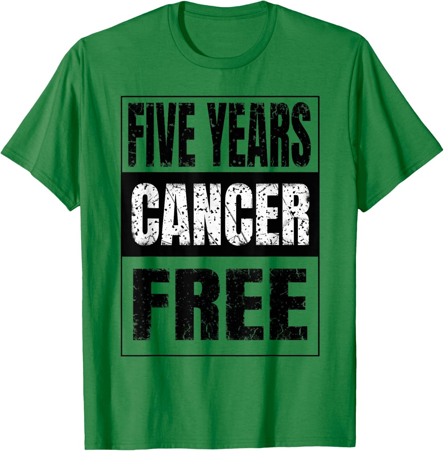 Cute Five Years Cancer Free Anti Oncology T-Shirt - T-Shirt | Irish Green