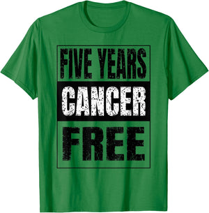 Cute Five Years Cancer Free Anti Oncology T-Shirt - T-Shirt | Irish Green