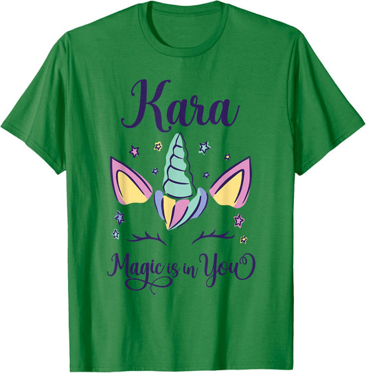 First Name Kara Personalized Kara T-Shirt - T-Shirt | Irish Green