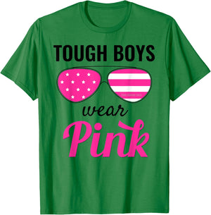 Tough Boys Wear Pink T-Shirt - T-Shirt | Irish Green