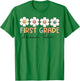 First Grade Dream Team Retro Back To School Teacher Student T-Shirt - T-Shirt | Irish Green