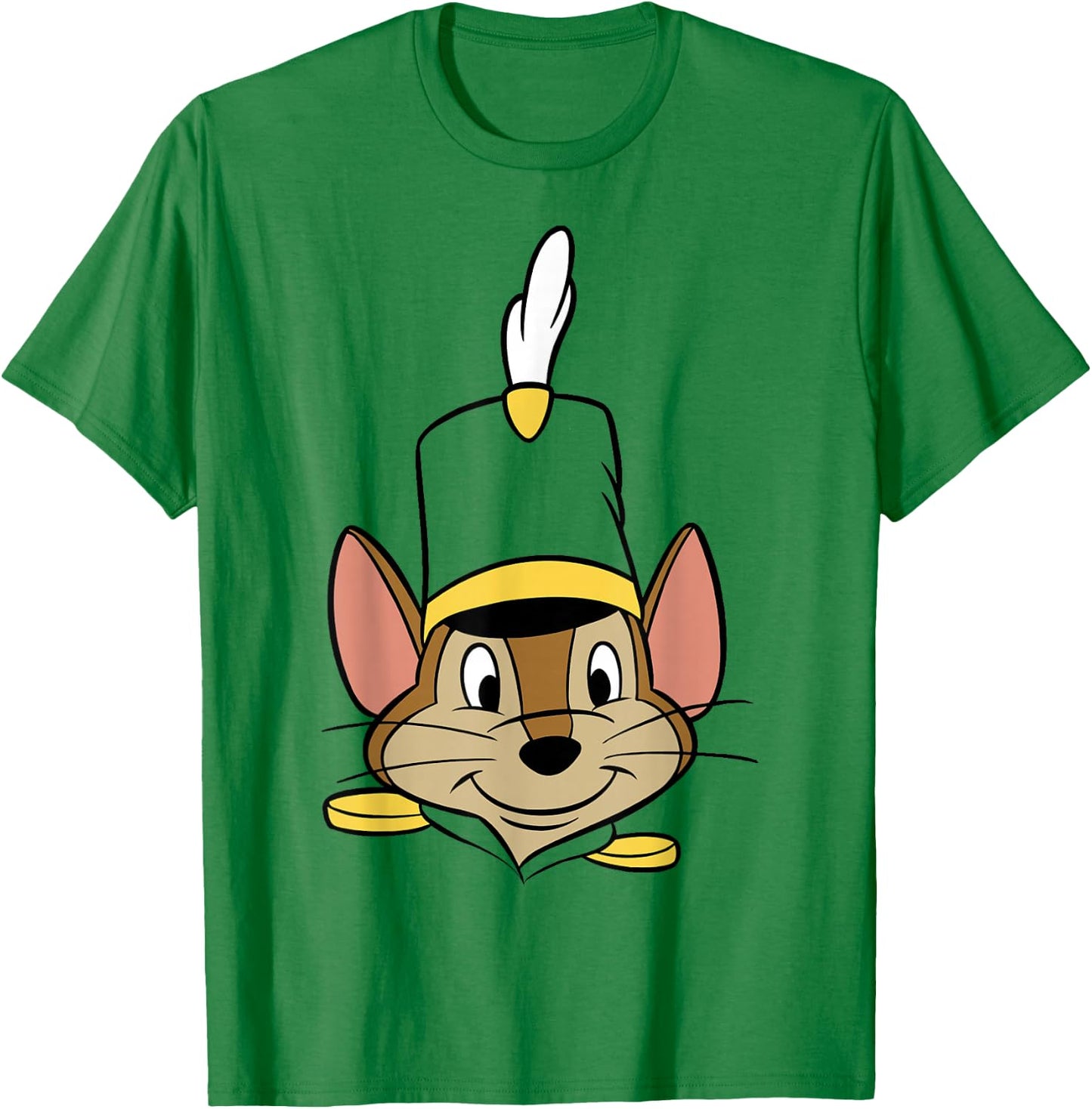 Disney Dumbo Timothy Q. Mouse Big Face T-Shirt - T-Shirt | Irish Green