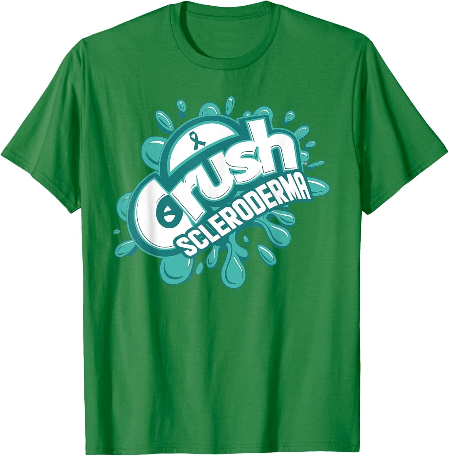 Crush Scleroderma Grafiti Scleroderma Awareness T-Shirt - T-Shirt | Irish Green