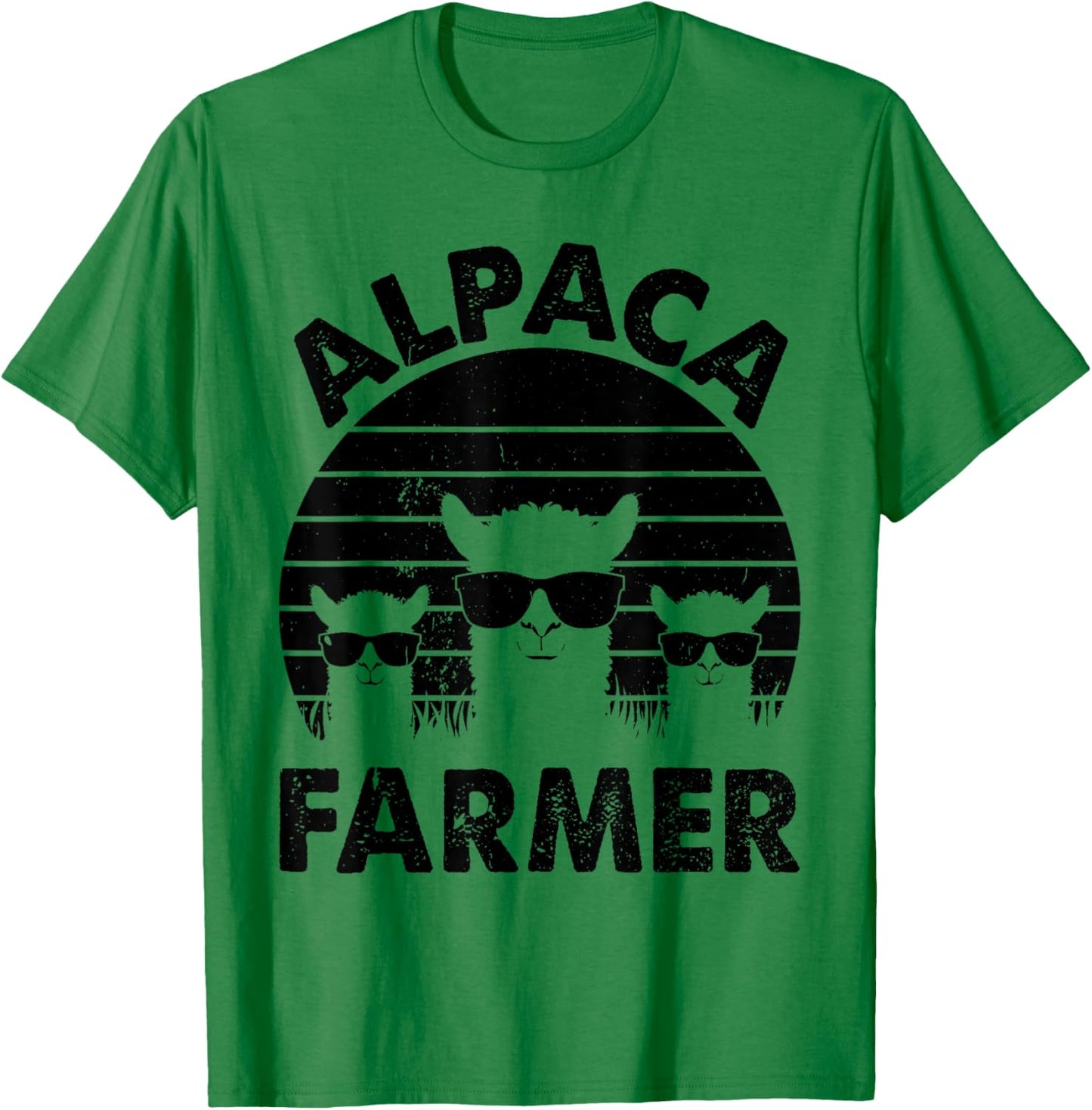 Funny Alpaca Farmer Llama Farmer Alpaca Farmer T-Shirt - T-Shirt | Irish Green