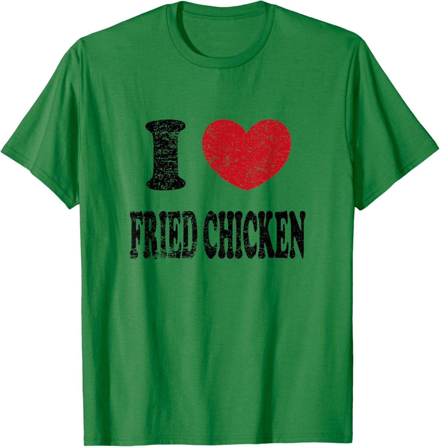 Vintage I Love Fried Chicken T-Shirt - T-Shirt | Irish Green