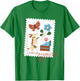 USPS Thinking Of You Postmark - Dog Stamp T-Shirt - T-Shirt | Irish Green