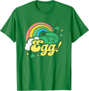 It's Always Sunny In Philadelphia Paddy's Pub Egg Retro Logo T-Shirt - T-Shirt | Irish Green