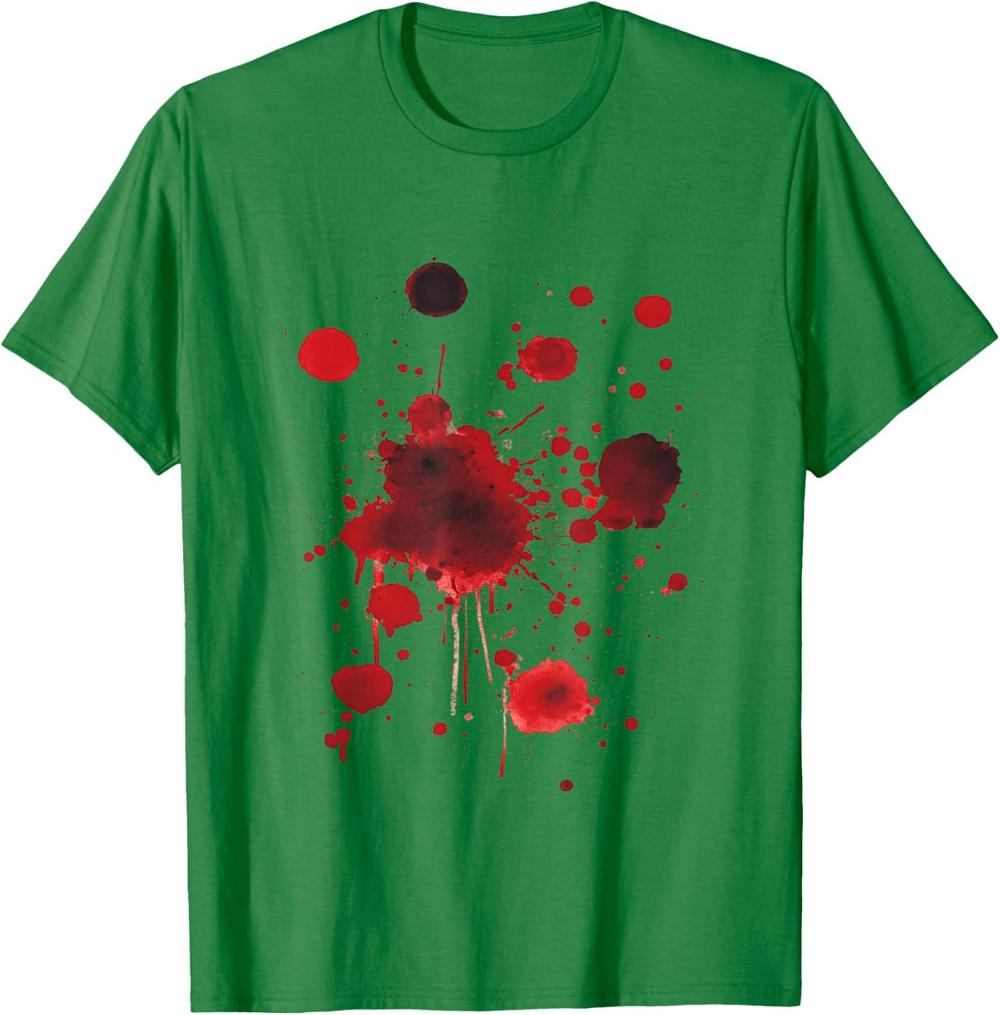 Halloween Bloody Stain Blood Splatter White T-Shirt - T-Shirt | Irish Green