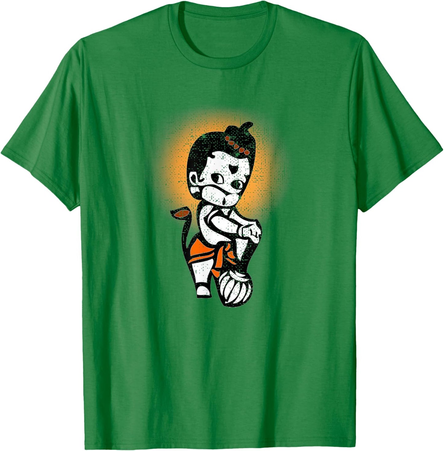 Cute Baby Lord Hanuman T-Shirt - T-Shirt | Irish Green