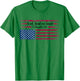 Distressed Upside Down American Flag Lord Heal our Land Women Men T-Shirt - T-Shirt | Irish Green