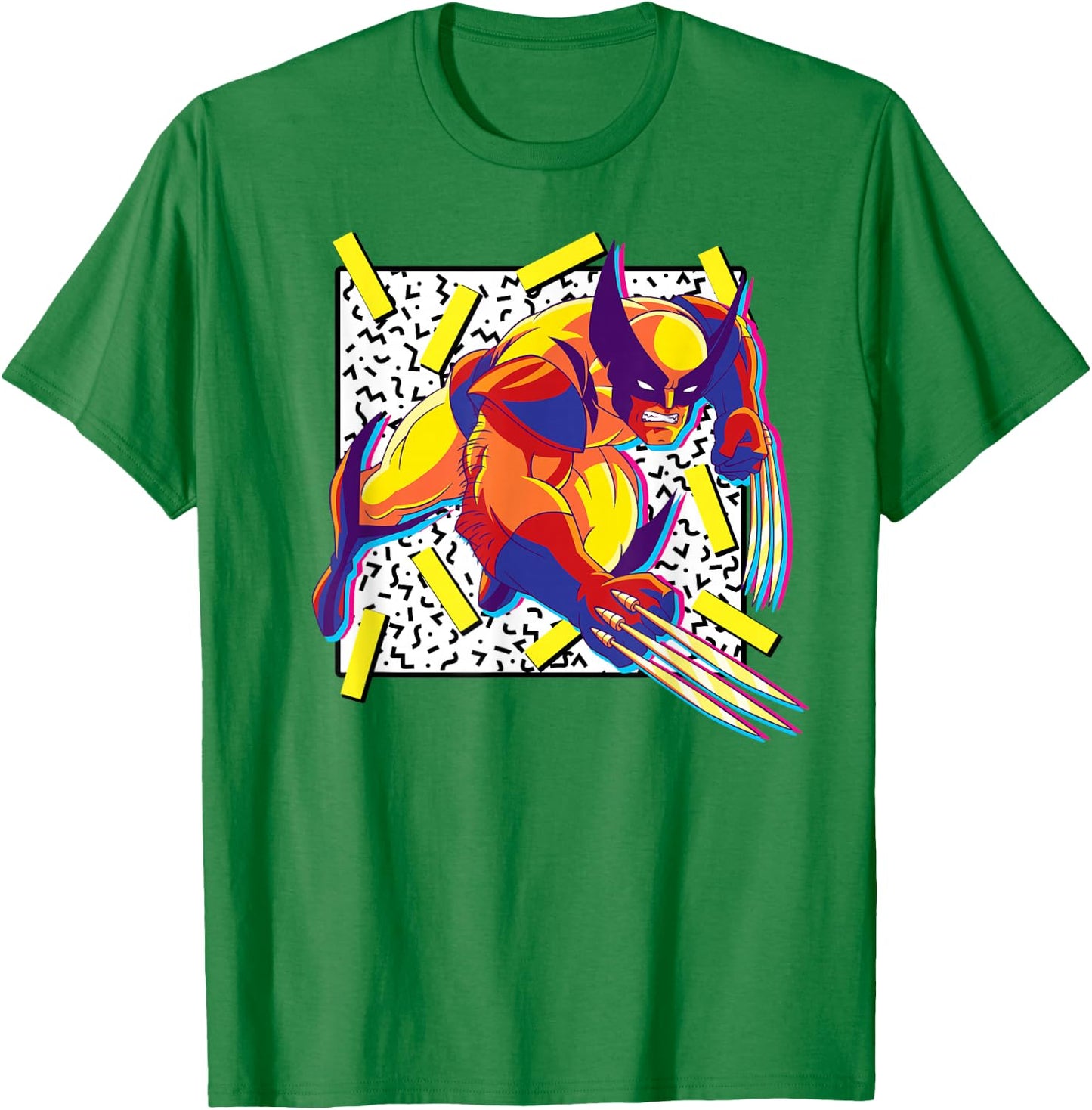 Marvel X-Men Wolverine 90s T-Shirt - T-Shirt | Irish Green