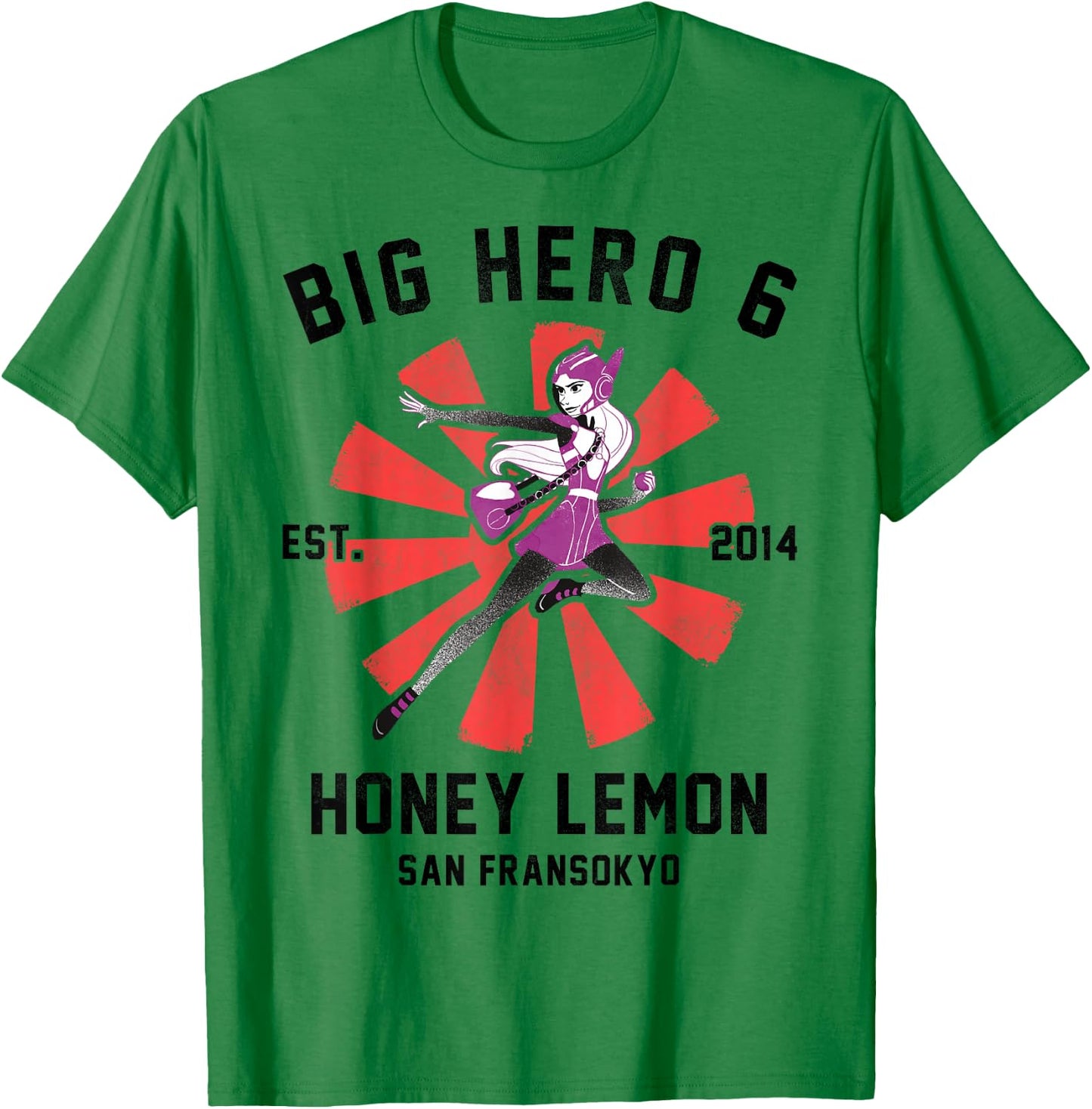 Disney Big Hero 6 Honey Lemon Poster Graphic T-Shirt - T-Shirt | Irish Green