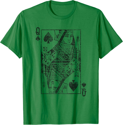Lady of Spades Playing Cards Costume Poker Distressed