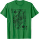 Lady of Spades Playing Cards Costume Poker Distressed T-Shirt - T-Shirt | Irish Green