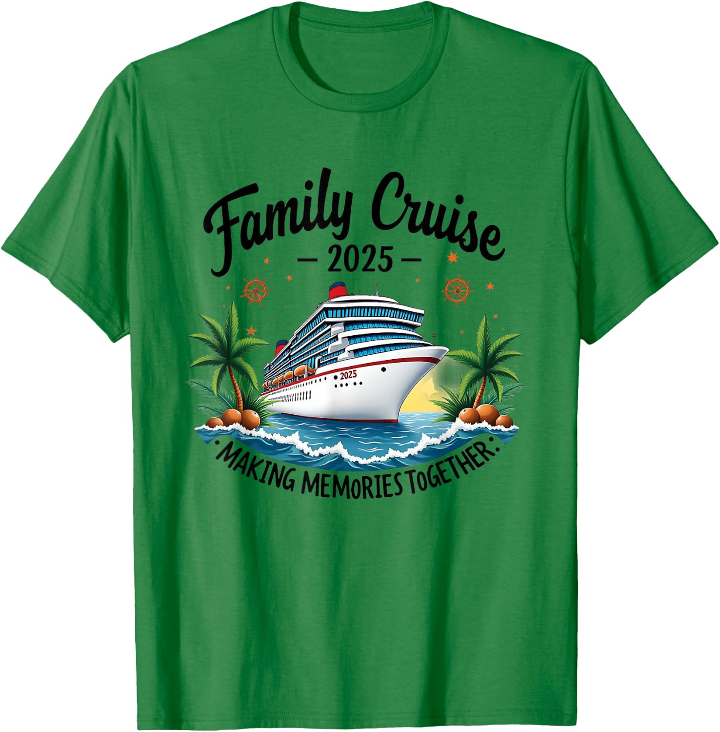 Family Cruise 2025 Vacation Trip Family Matching Cruise Ship T-Shirt - T-Shirt | Irish Green