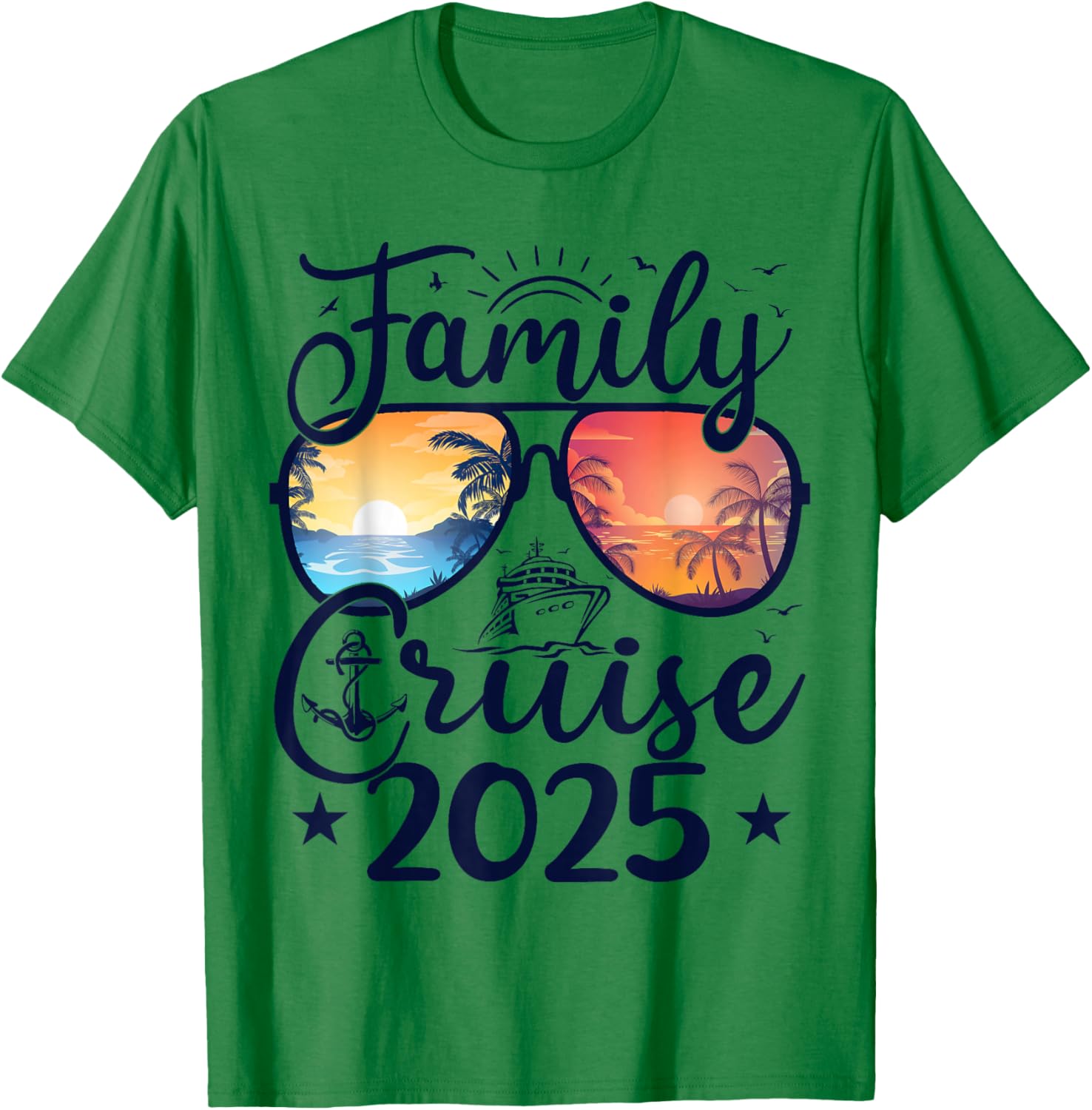 Family Cruise 2025 Summer Vacation Matching Family Cruise T-Shirt - T-Shirt | Irish Green