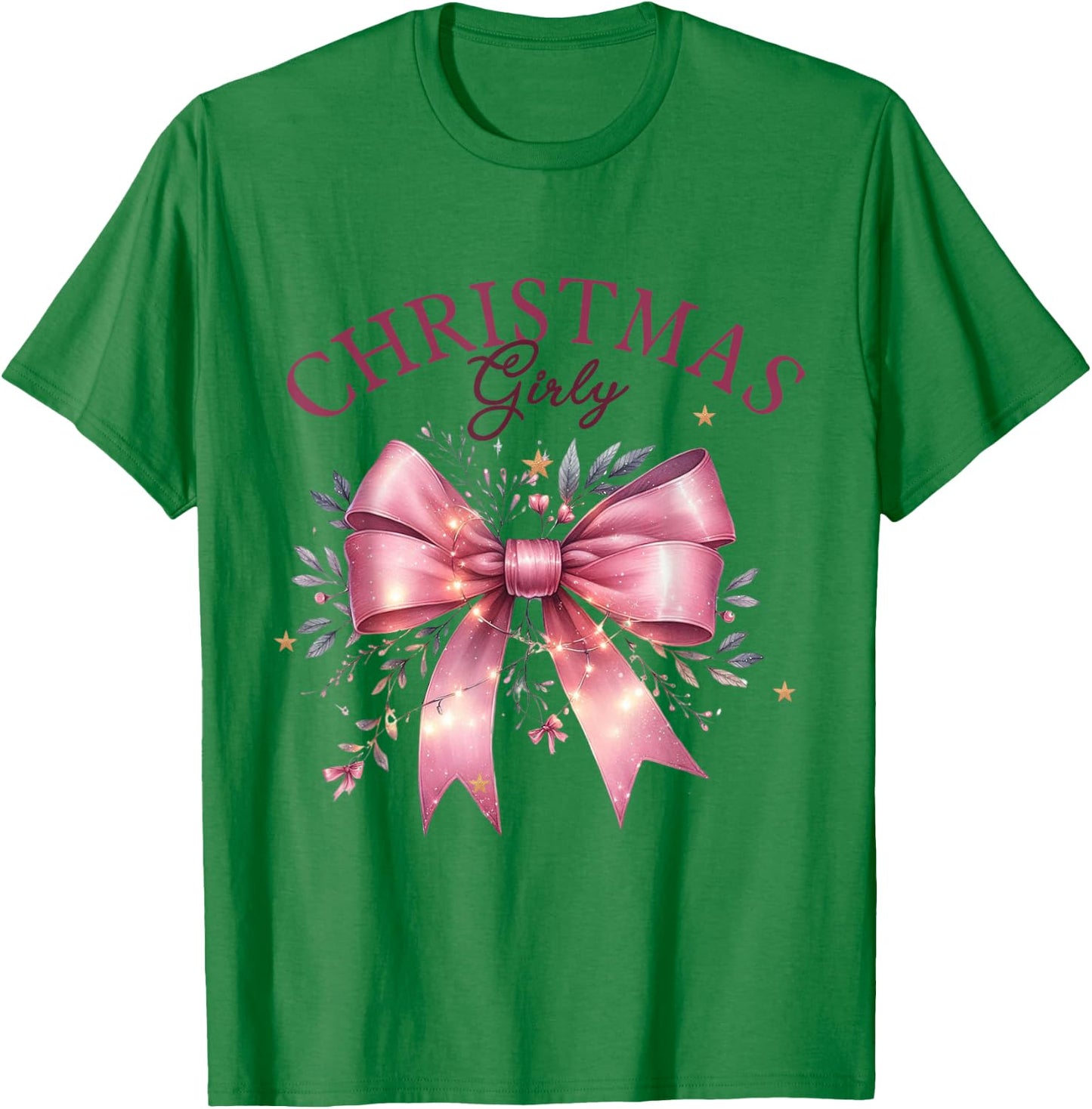 Christmas Girly Pink Christmas Girl Women T-Shirt - T-Shirt | Irish Green