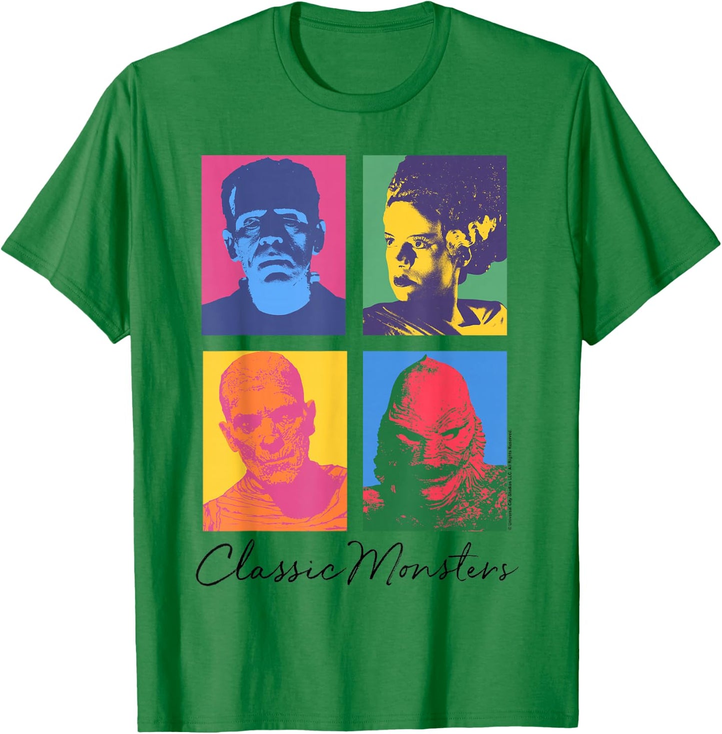 Universal Monsters Classic Monsters Box Up T-Shirt - T-Shirt | Irish Green