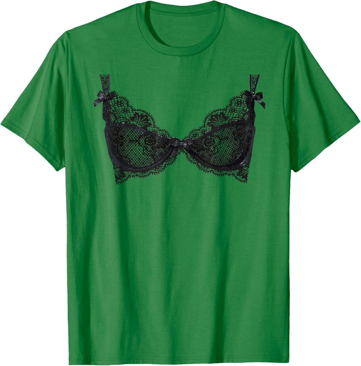 Lingerie Graphic Corset Bustier Bra Trendy Cute Sexy Fun T-Shirt - T-Shirt | Irish Green