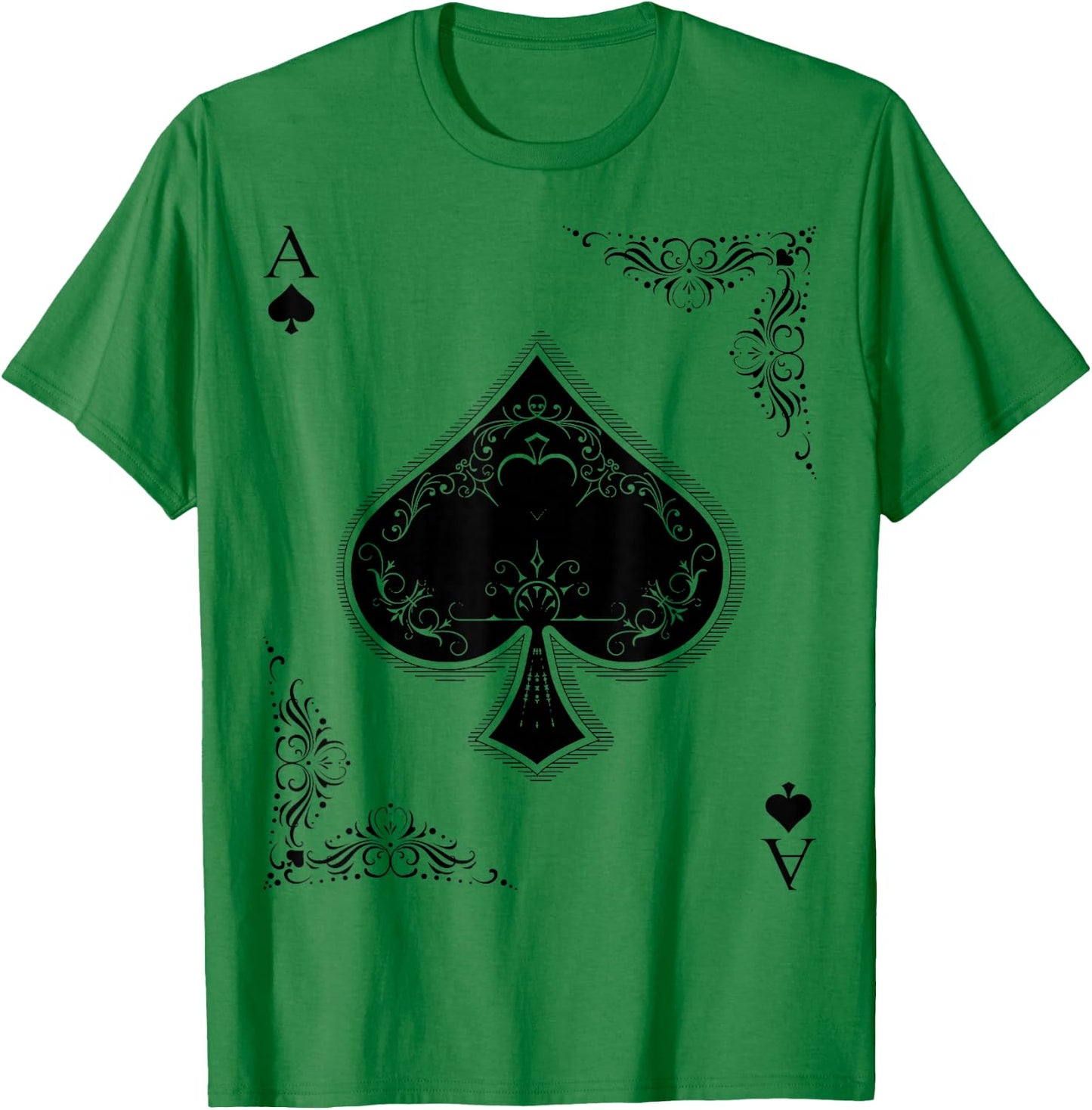 Playing Card Spade Spades Suits T-Shirt - T-Shirt | Irish Green