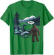 Big Foot Sasquatch Loch Ness Monster Bruh Funny Cryptid T-Shirt - T-Shirt | Irish Green