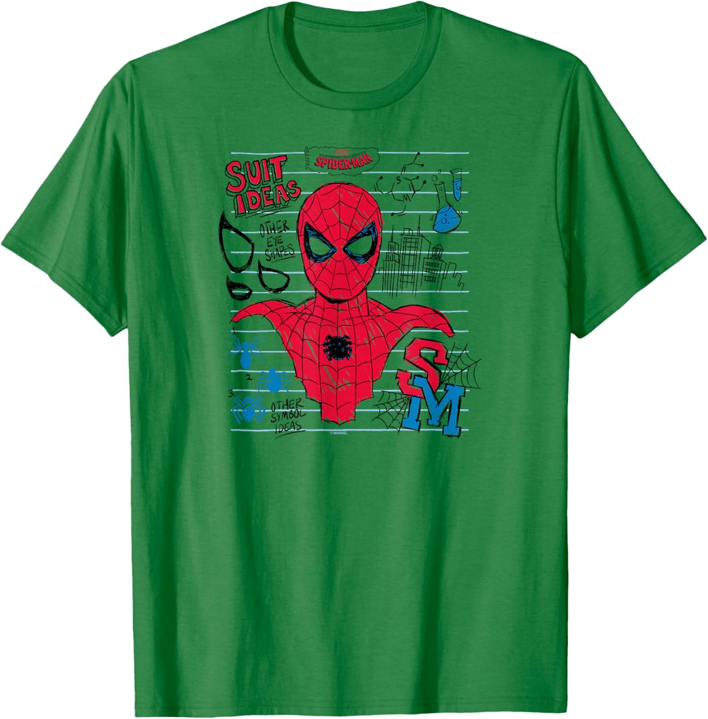 Your Friendly Neighborhood Spider-Man - Scribble Spidey T-Shirt - T-Shirt | Irish Green