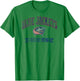 Columbus Blue Jackets Vintage Hockey Gray Licensed T-Shirt - T-Shirt | Irish Green
