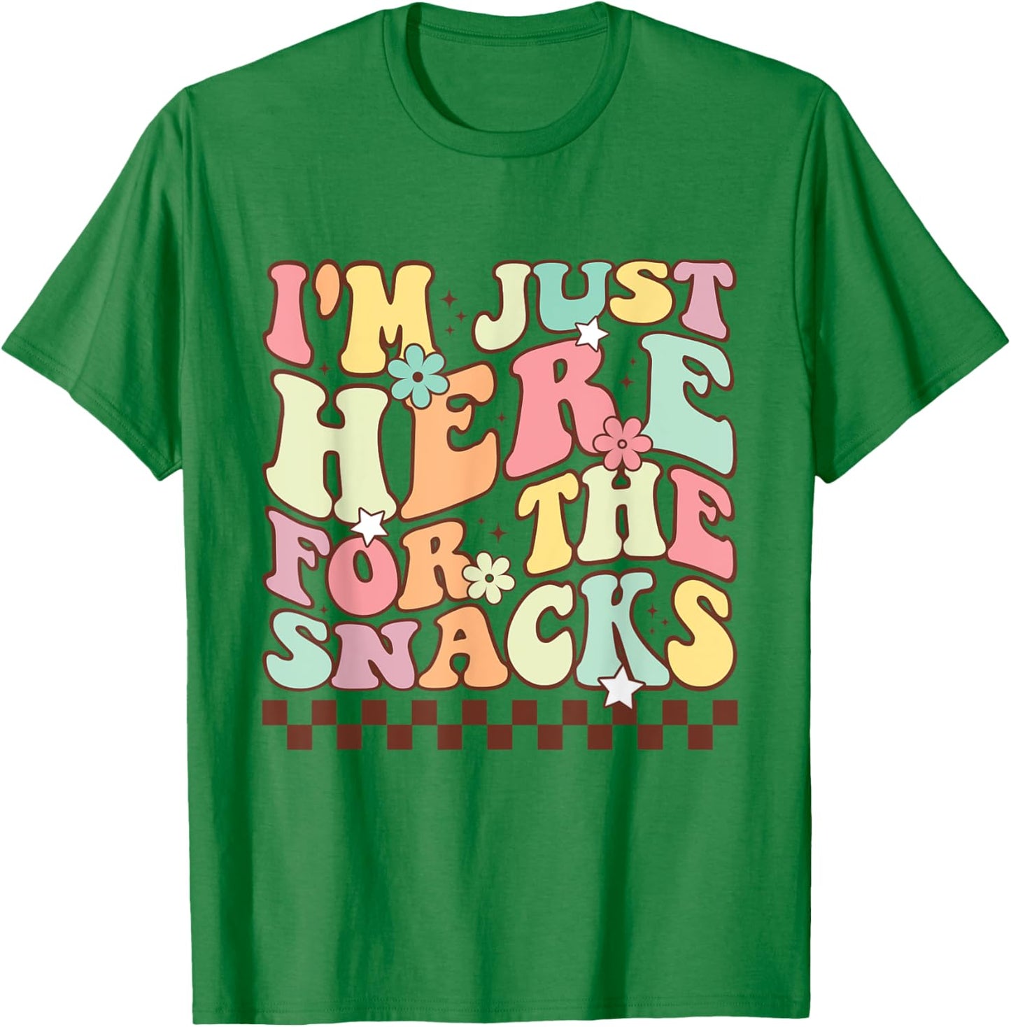 I'm Just Here For The Snacks Funny Football Men T-Shirt - T-Shirt | Irish Green