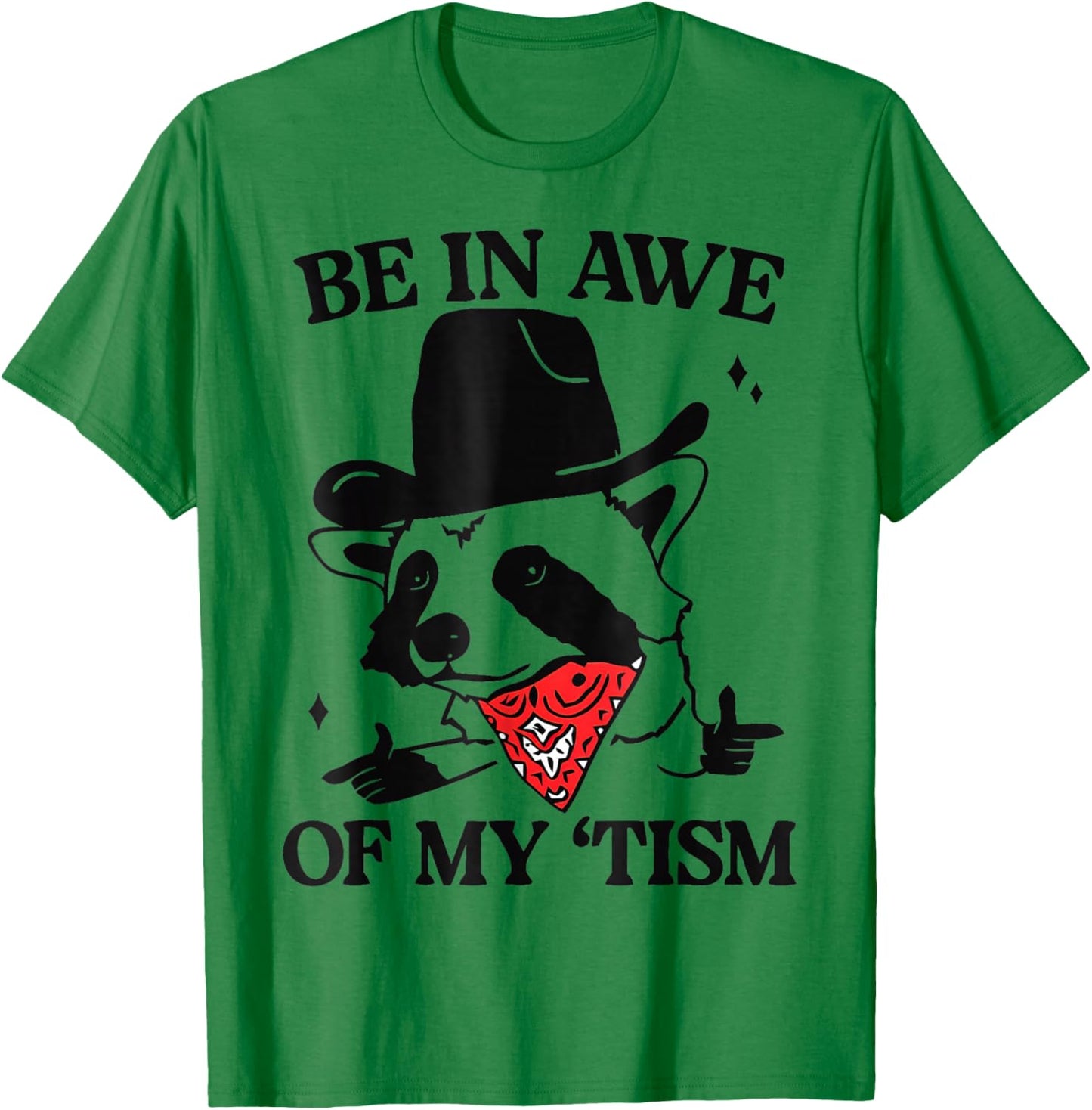 Be in awe of my 'tism retro T-Shirt - T-Shirt | Irish Green