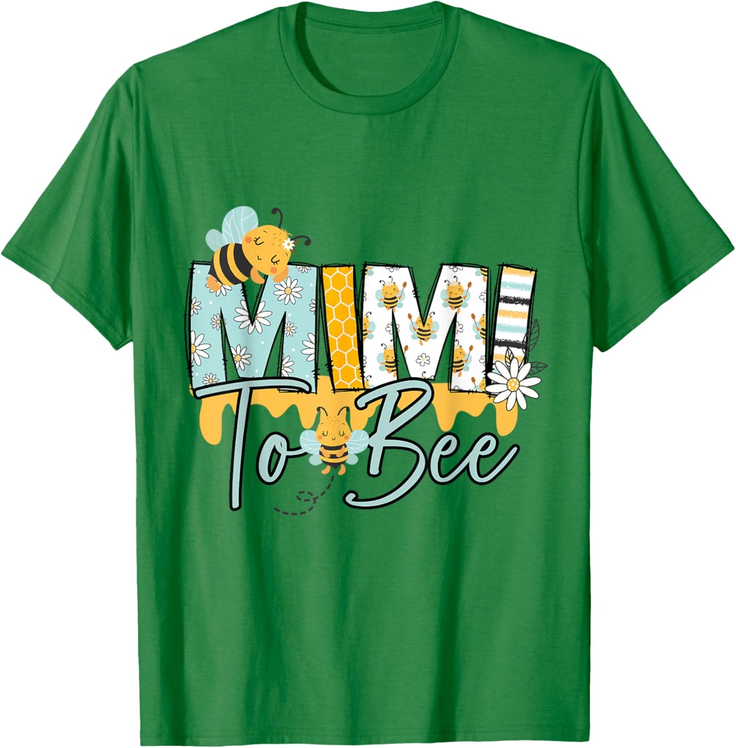 Baby Bee Mimi Honey Bee Gender Reveal Baby Shower T-Shirt - T-Shirt | Irish Green