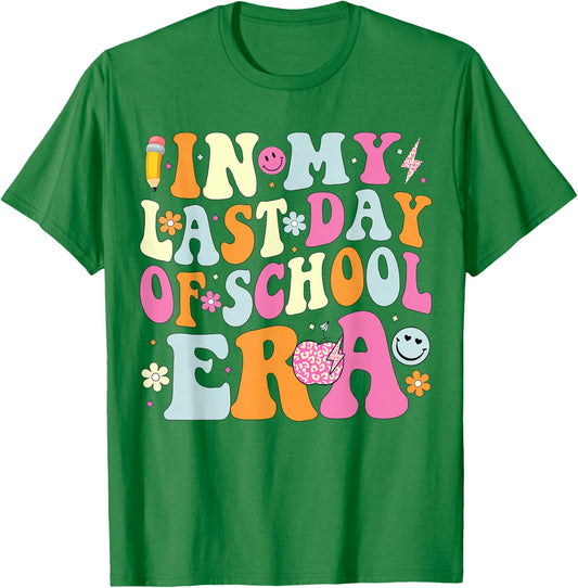 In My Last Days Of School Era Funny Last Days Of School T-Shirt - T-Shirt | Irish Green